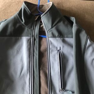2 tone blue lightweight warm jacket